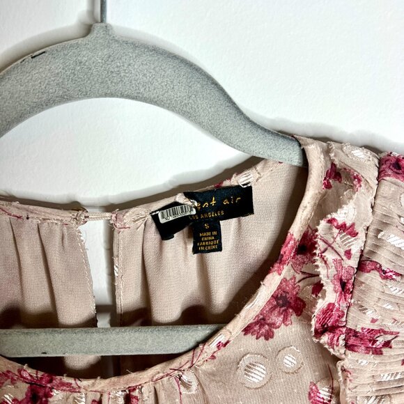 Current Air Long Sleeve Floral Midi Dress Girly Romantic Boho Fairycore Sz S - Picture 4 of 8